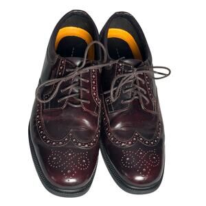 Rockport Walkability Adiprene Adidas Sz 9.5 Hydroshield Waterproof Wingtip Shoes